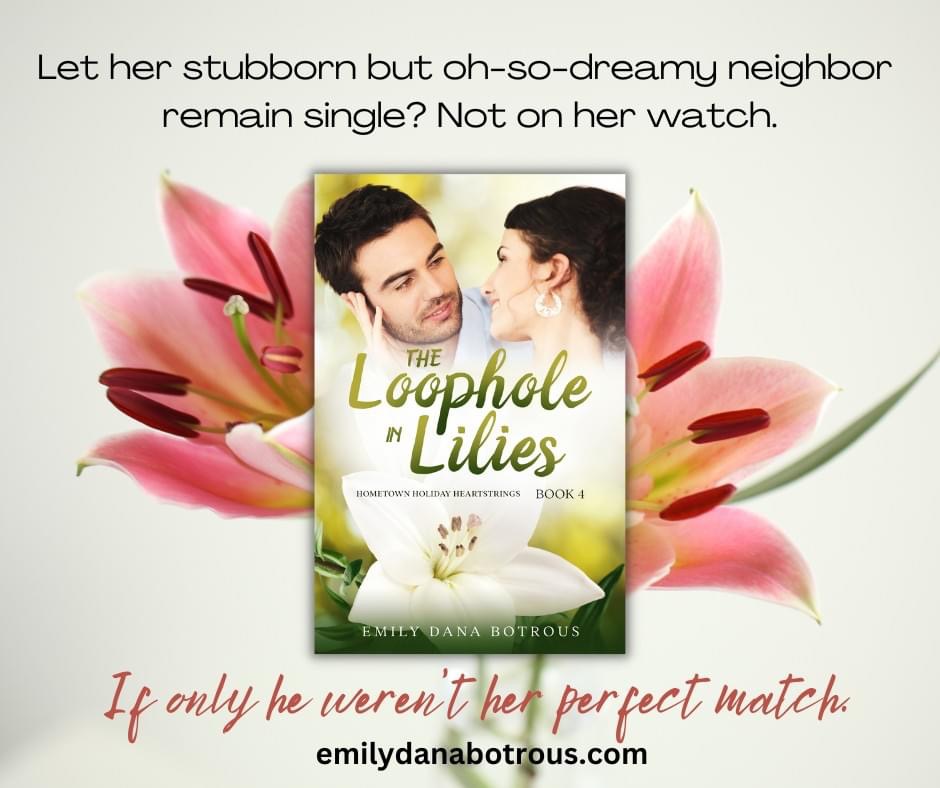 Have you read The Loophole in Lilies by Emily Dana Botrous? emilydanabotrous.com
#inspyromance #contemporarychristianromance