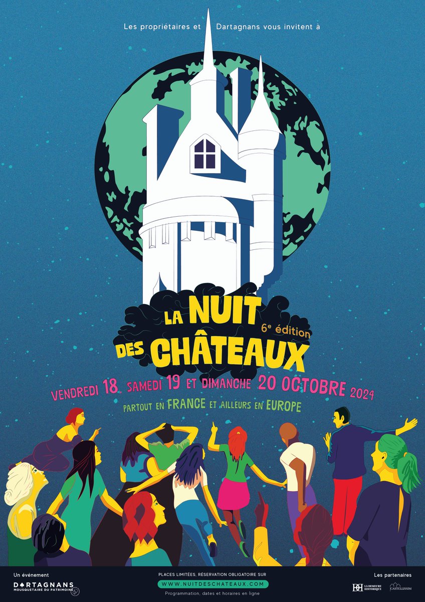 🔔 Ouverture des #inscriptions pour la 6ème édition de la #NuitdesChâteaux ! 🔔👉 nuitdeschateaux.com

🤩 Rejoignez des centaines de #monuments pour cet événement nocturne inédit !

ℹ️ Retrouvez les informations relatives aux inscriptions sur 👉 nuitdeschateaux.com