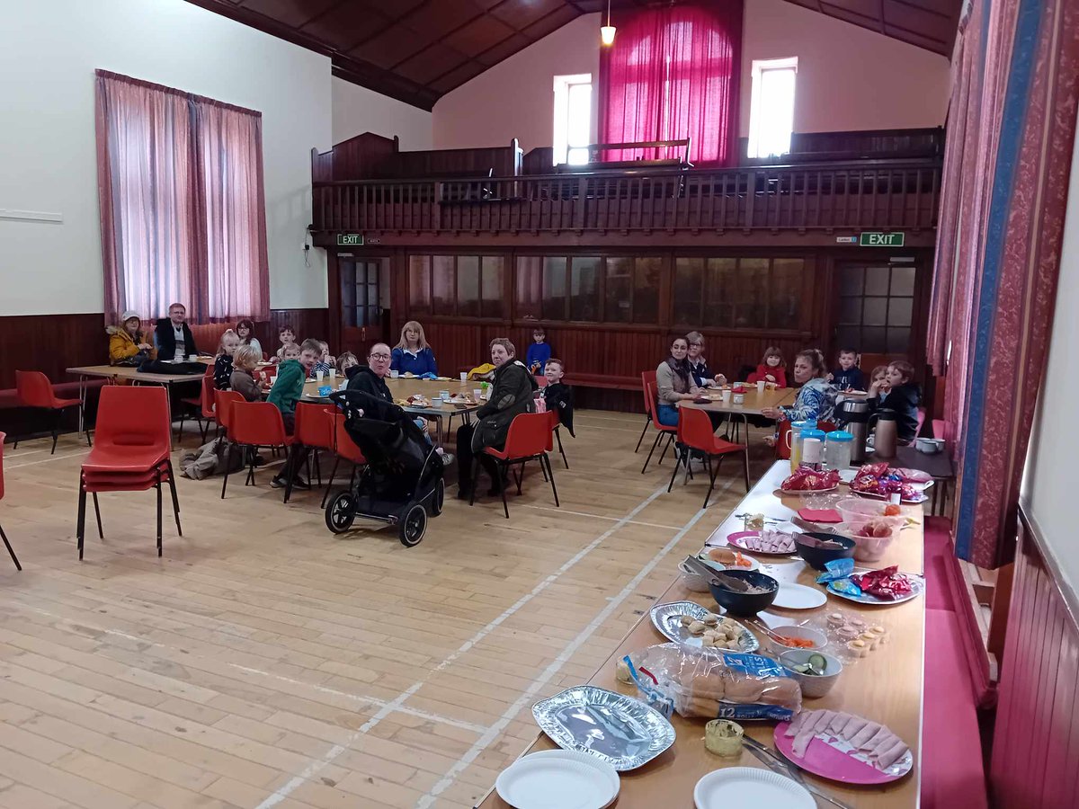 Thank you to Jango Starr, for entertaining us at King Memorial Hall, Grange, today. We had lots of fun and shared a delicious indoor picnic afterwards.