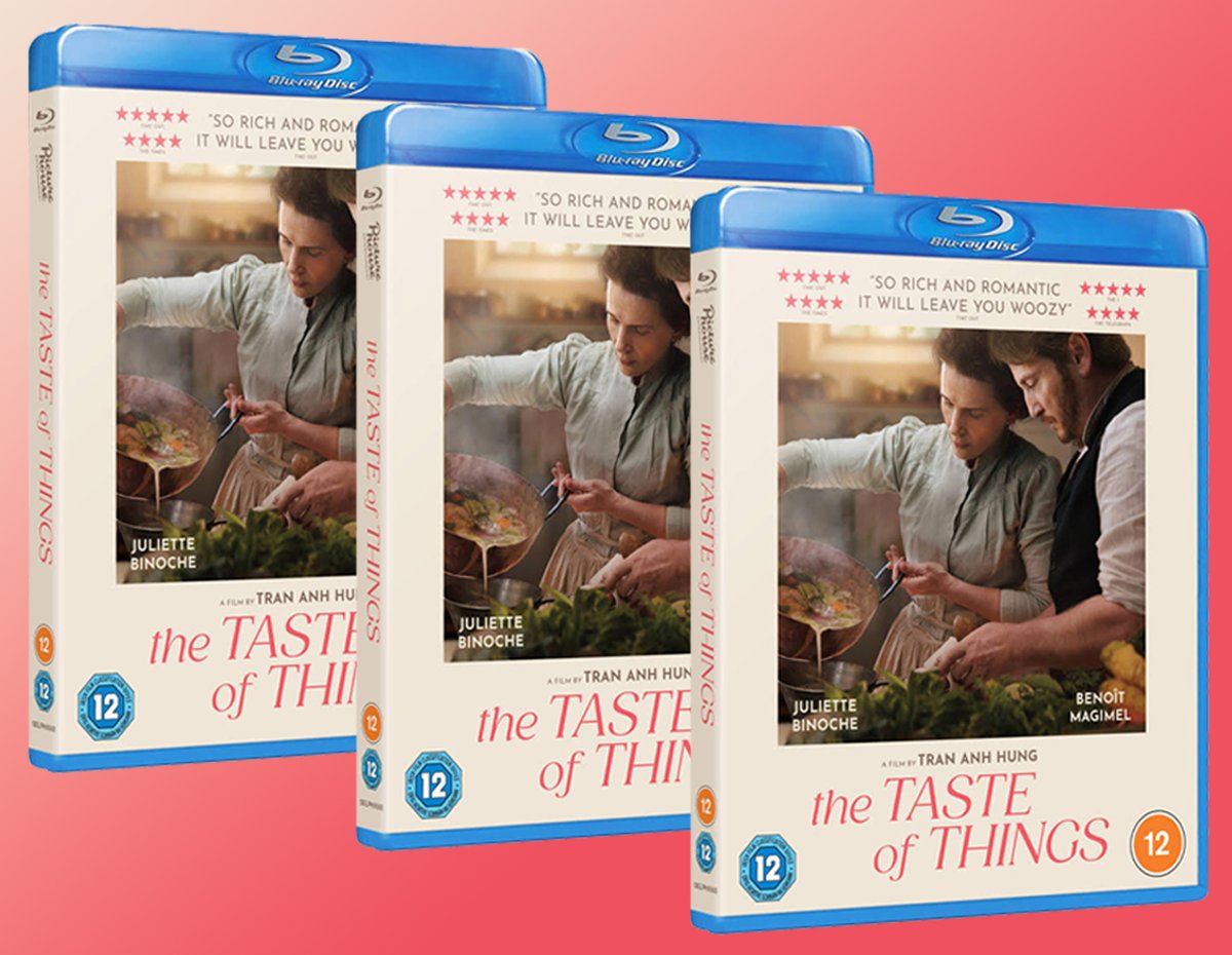 🔥NEW GIVEAWAY!🔥 We're giving out 3 Blu-Rays of Trần Anh Hùng's Cannes-winning foodie period drama THE TASTE OF THINGS, out 15 Apr from @PicEntFilms! 😍 TO ENTER: like & RT this post, & follow us! UK residents, winners on Monday! 🤩 #Giveaway #Competition #GiveawayAlert