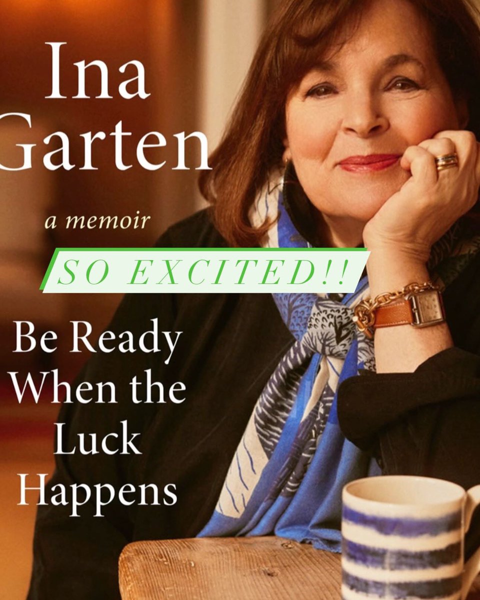 Cover for Ina Garten, aka the Barefoot Contessa’s long-awaited memoir. 

#inagarten #food #books