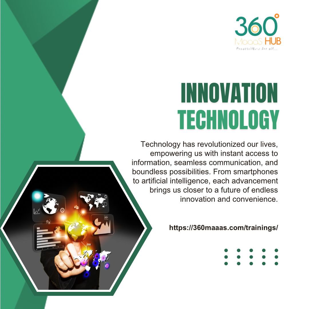 Let us know in the comment section how innovation technology has affected your every day positively.

#TechInnovation #FutureForward  #KadunaState #TechInnovation #TechCommunity #kadunatech #360MaaasTech #Innovate2024 #FutureForward #InspiringTheFuture