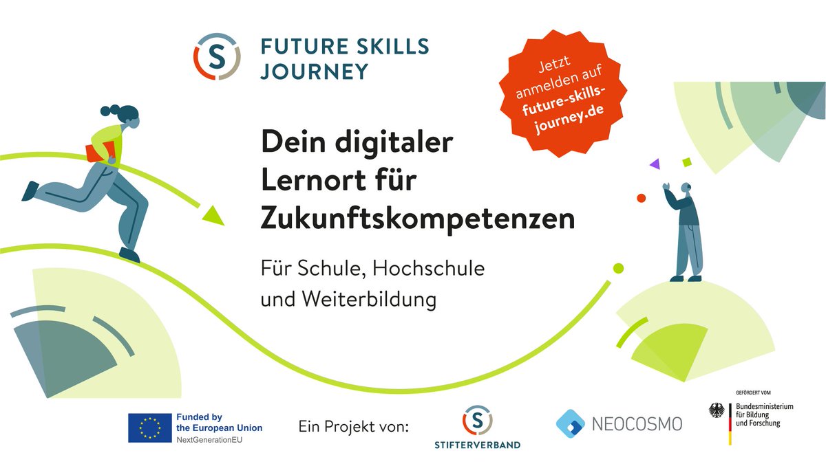 #FutureSkills gefällig? Wir haben da eine Empfehlung. Die Future Skills Journey ist DER neue digitale Lernort für Zukunftskompetenzen! 💡 Klasse, dass auch #KICampus-Lernangebote eingeflossen sind. 💜 Hier ausprobieren: ➡️future-skills-journey.de #FutureSkillsJourney #KI #OER