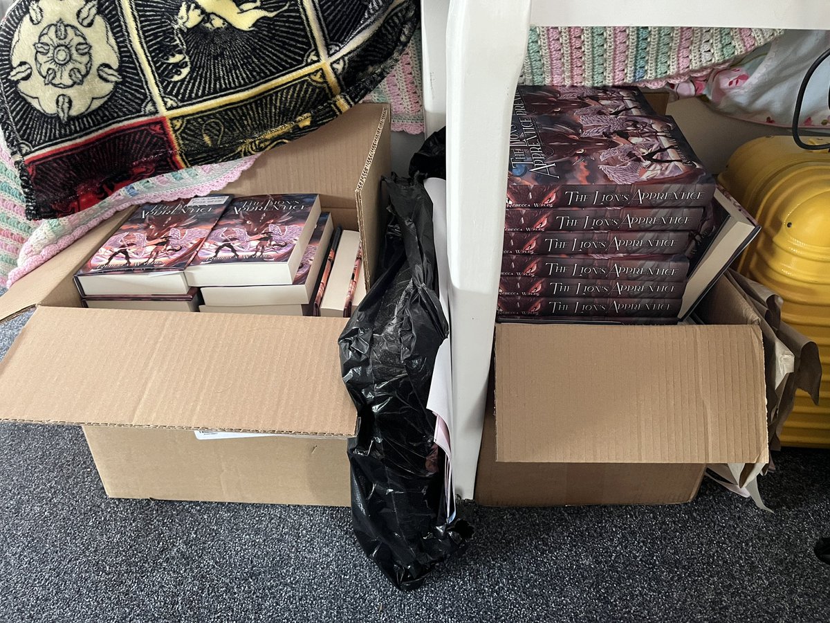 New cloth bound hardbacks are in! I need to get paperbacks restocked too but I have no idea where I’m going to store them :0