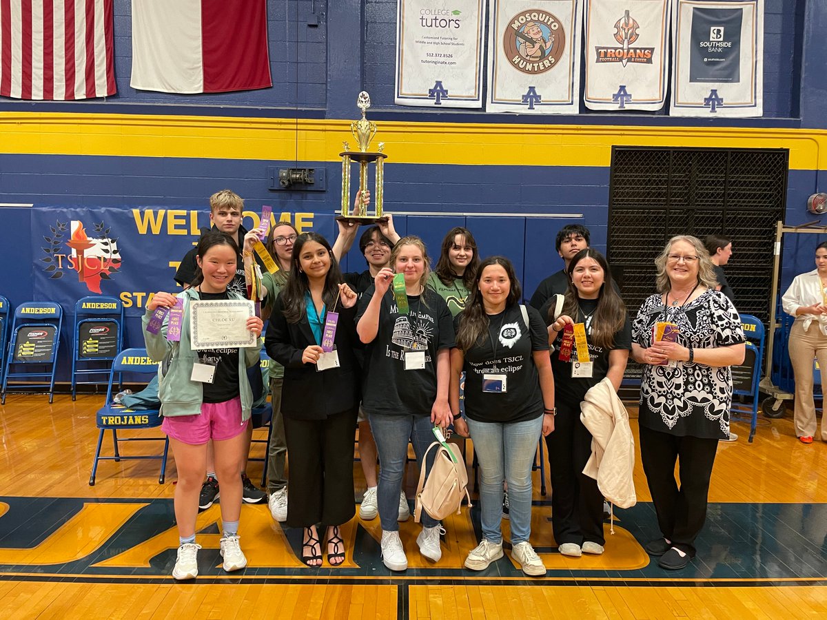 15 Marcus Latin students traveled to Austin to compete with 1147 Latin students from all over Texas. Marcus JCL had •23 top five placings, plus 15 more in the top ten. •4th place Sweepstakes for Gold Division. •1st place for Club Publicity