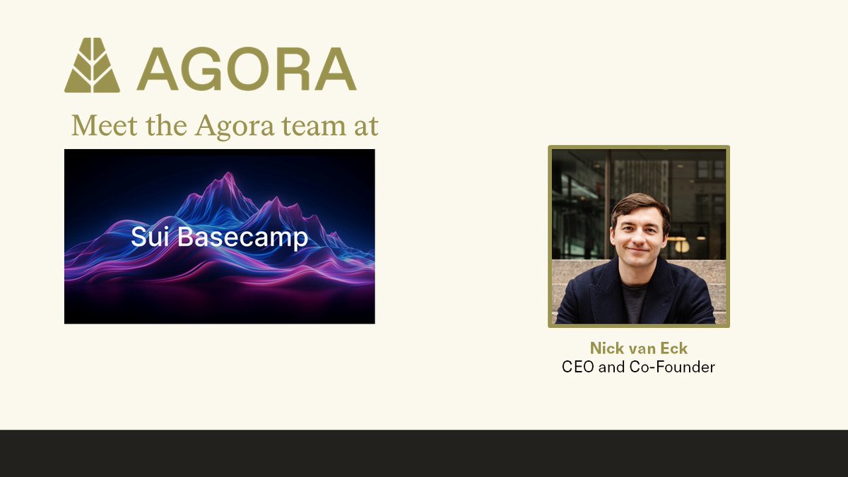 It's Paris Blockchain Week and @SuiNetwork is hosting their inaugural #SuiBasecamp! This week the Agora team will be in Paris to share more about our new digital dollar - AUSD. We'd love to meet with you and share more about how our open-partner model can help grow your