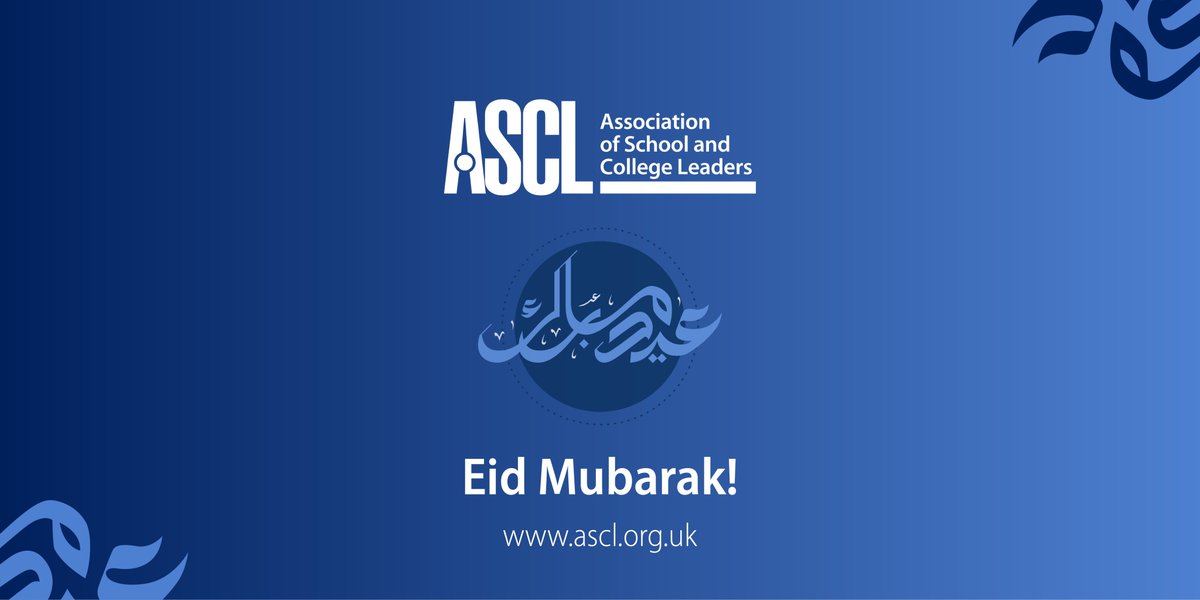 Best wishes to those celebrating Eid Al Fitr from us all at ASCL. #EidMubarak