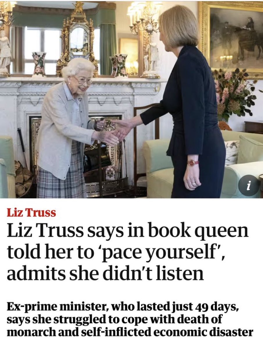 Of course, she didn’t listen and then killed the Queen just 2 days later, much earlier than planned. #ToriesOut641 #GeneralElectionlNow #WillyGate