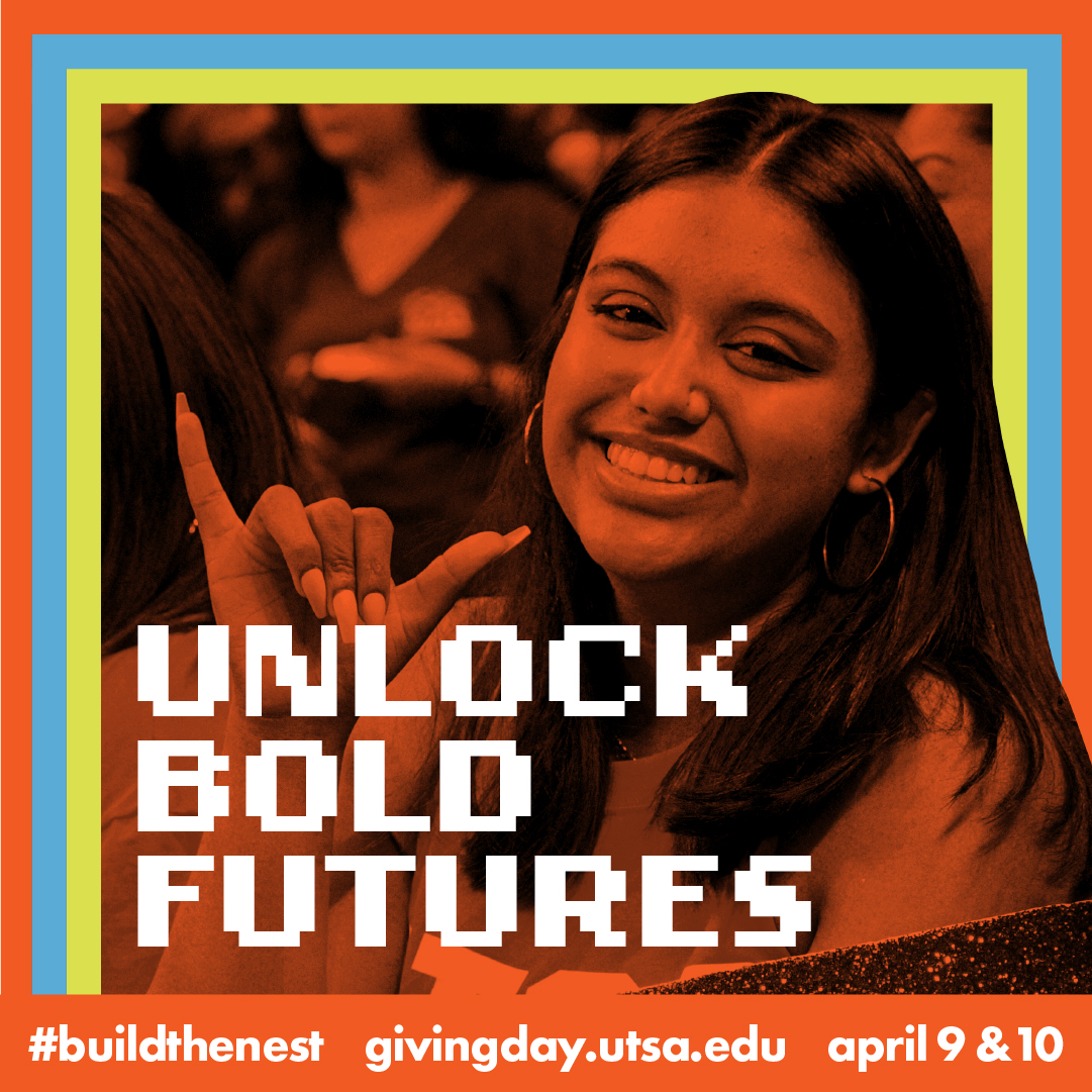UTSARec's tweet image. Today's the day, 'Runner's! It's Giving Day! You can officially #BuildtheNest in 2 hours! ⏰️ Consider giving to #UTSARec Club Sports! Learn more and donate here: givingday.utsa.edu/giving-day/786… #UTSA