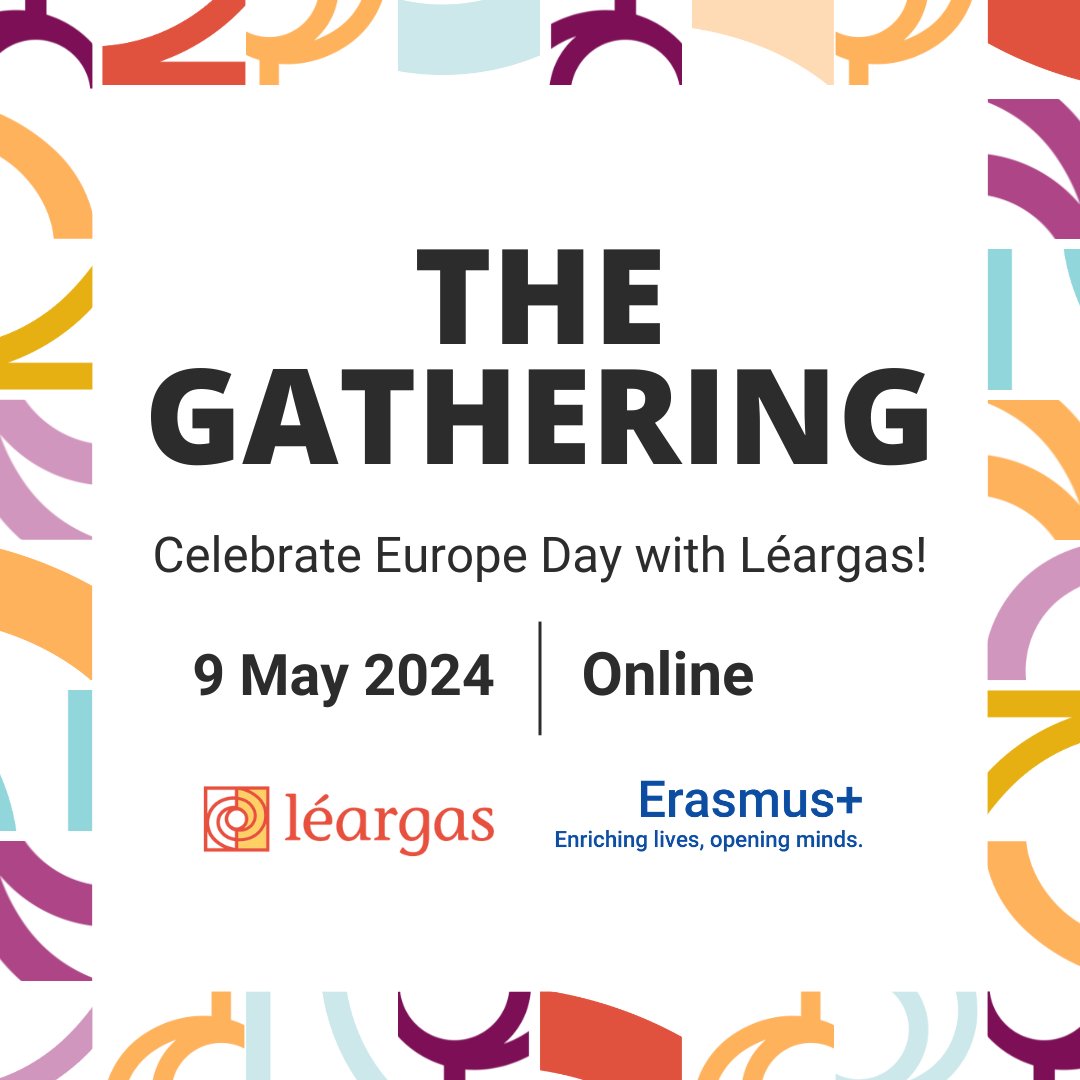 🎉 We are thrilled to announce that the annual Léargas Gathering will occur online on 9th May 2024, Europe Day! Join us in celebrating unity and cooperation across Europe through Erasmus+, ESC and other EU initiatives ➡ bit.ly/4cHH4zA #TheGathering2024 #EuropeDay