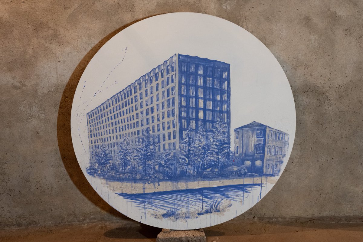 joyceiwaszko (@joyceiwaszko) on Twitter photo ‘Blue Pottery Living’ 1/3 on display at RAG at the Signal Box. Inspired by pottery shards found on site at the Goods Yard and the new architecture there. I wonder who will live in each apartment?  <a href="/CapitalCentric/">CAPITAL&CENTRIC</a> <a href="/DUSTRising2/">DUST Rising</a> <a href="/SoTCityCouncil/">Stoke-on-Trent CC</a> #stoke ‘Blue Pottery Living’ 1/3 on display at RAG at the Signal Box. Inspired by pottery shards found on site at the Goods Yard and the new architecture there. I wonder who will live in each apartment?  <a href="/CapitalCentric/">CAPITAL&CENTRIC</a> <a href="/DUSTRising2/">DUST Rising</a> <a href="/SoTCityCouncil/">Stoke-on-Trent CC</a> #stoke