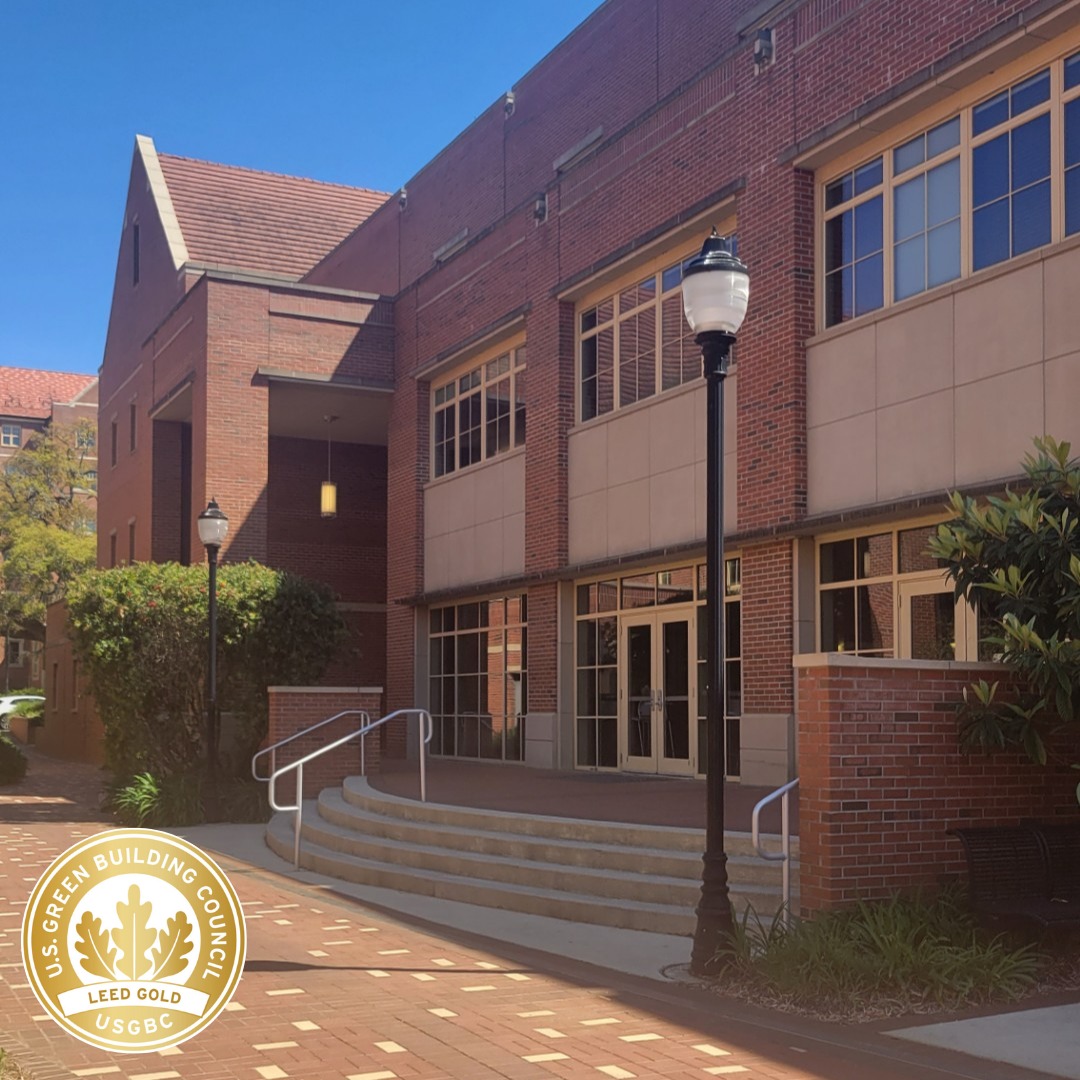 Did you know? Many buildings we maintain at #FSU are #LEED-certified by the @USGBC, including Ruby Diamond, The Globe, and the William H Johnston Building! LEED buildings are designed with light pollution reduction, energy efficiency, waste performance, and more in mind. #USGBC