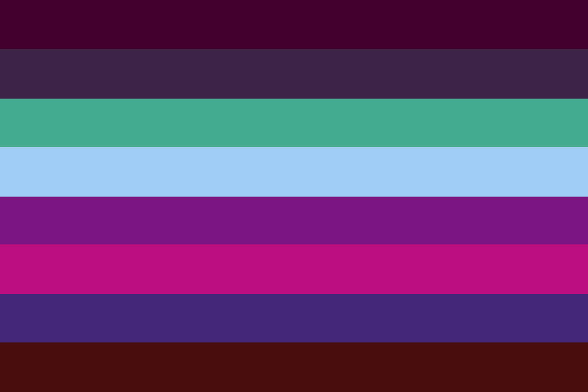 ┌─ ─ indigenous transfem flag ─ for anyone who is indigenous and transfem ─ indigenous exclusive └─