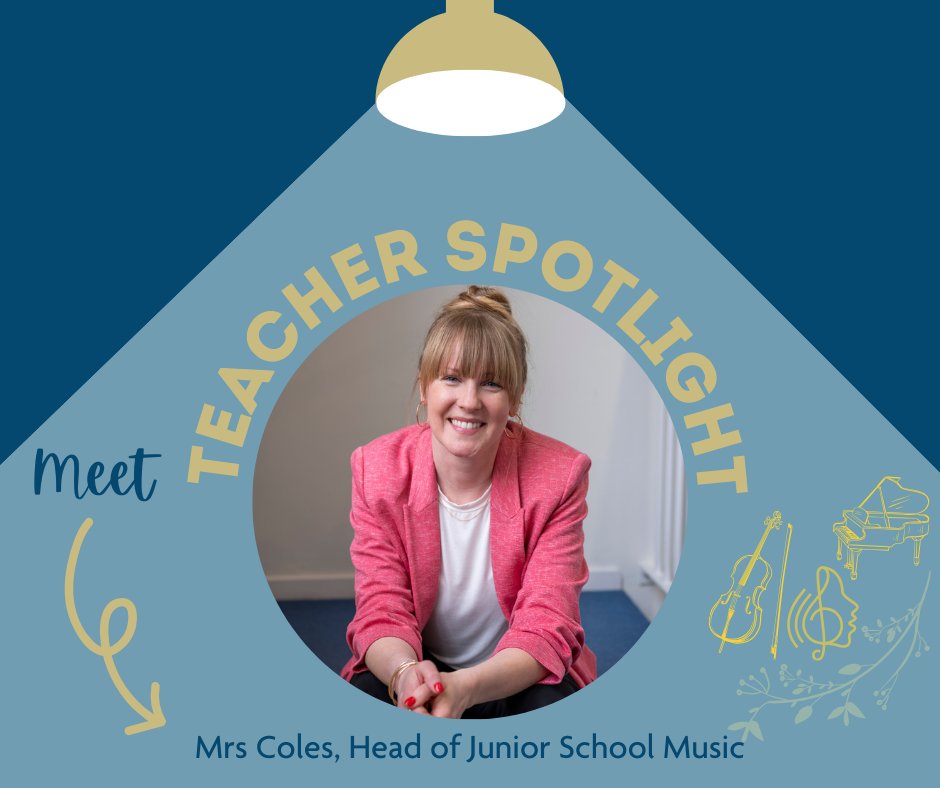 In our regular #TeacherSpotlight feature, Head of Junior School Music, Mrs Coles, talks about her passions - including grabbing hold of life’s creative opportunities, and wanting everyone to enjoy music in some shape or form. Read👉🏼bit.ly/3vOhEzN 
#womeninmusic