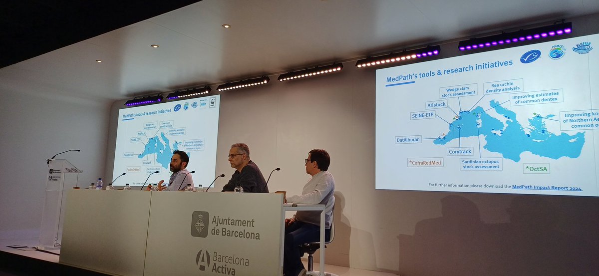 laurarzugasti's tweet image. Important output of #Medpath is the science developed. 
Next step is to facilitate that the new information is integrated in the fisheries management, says @julioagujetas__