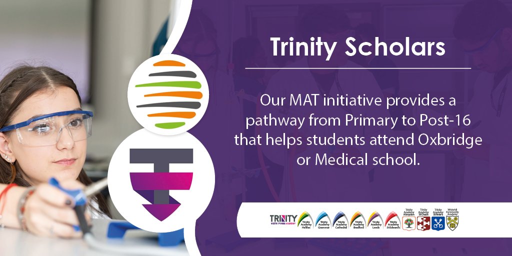 Unlocking Potential 🚀 #TrinityScholars is not just a programme, it's a commitment to embedding key skills, & securing bright futures! 👩‍🔬🧠💡 With extensive opportunities & support, we empower students to excel at every stage of their education ➡️sixth.trinitymat.org/trinity-scholar