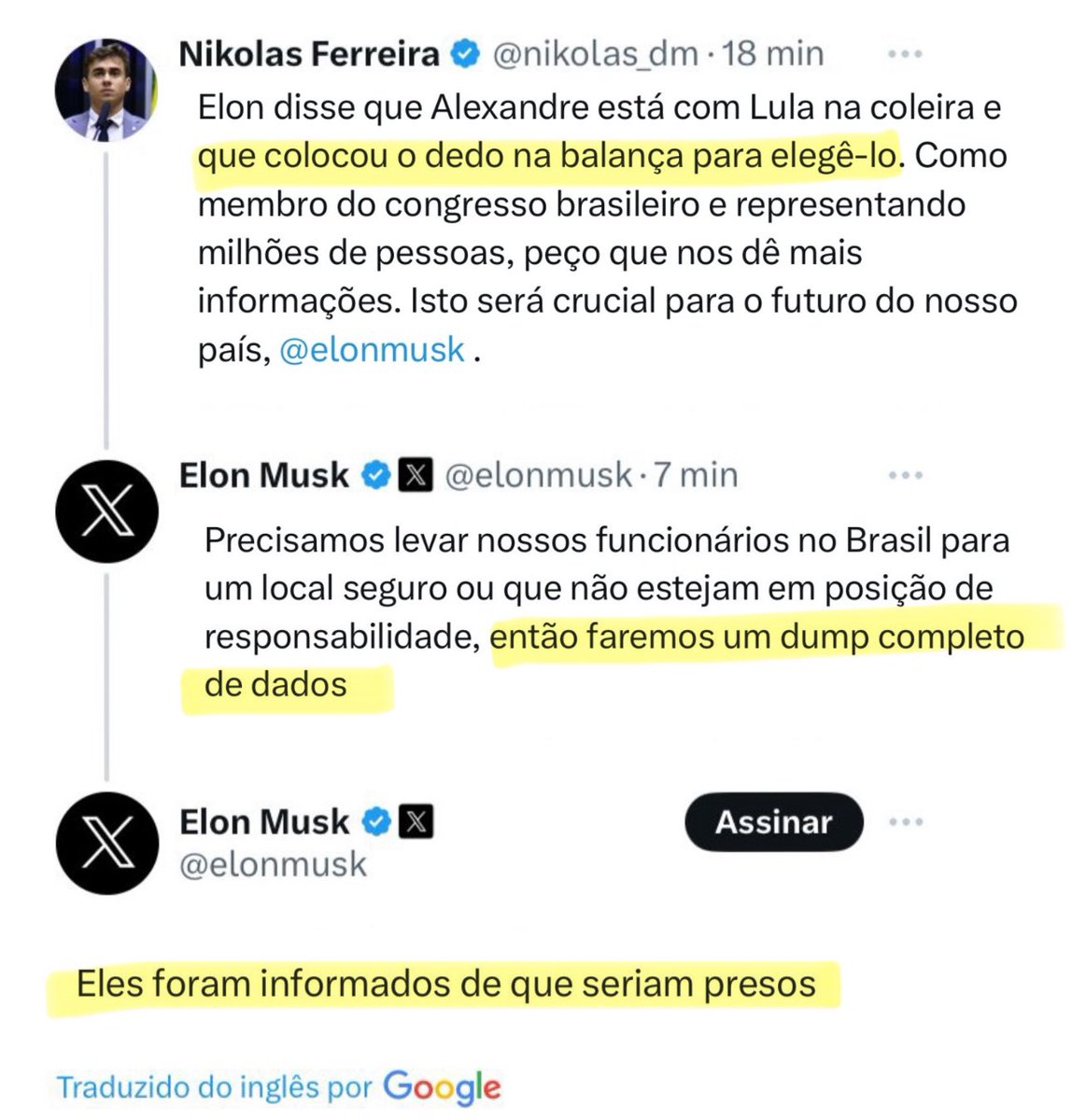 Unleash the files, @elonmusk! Brasil is counting on you.