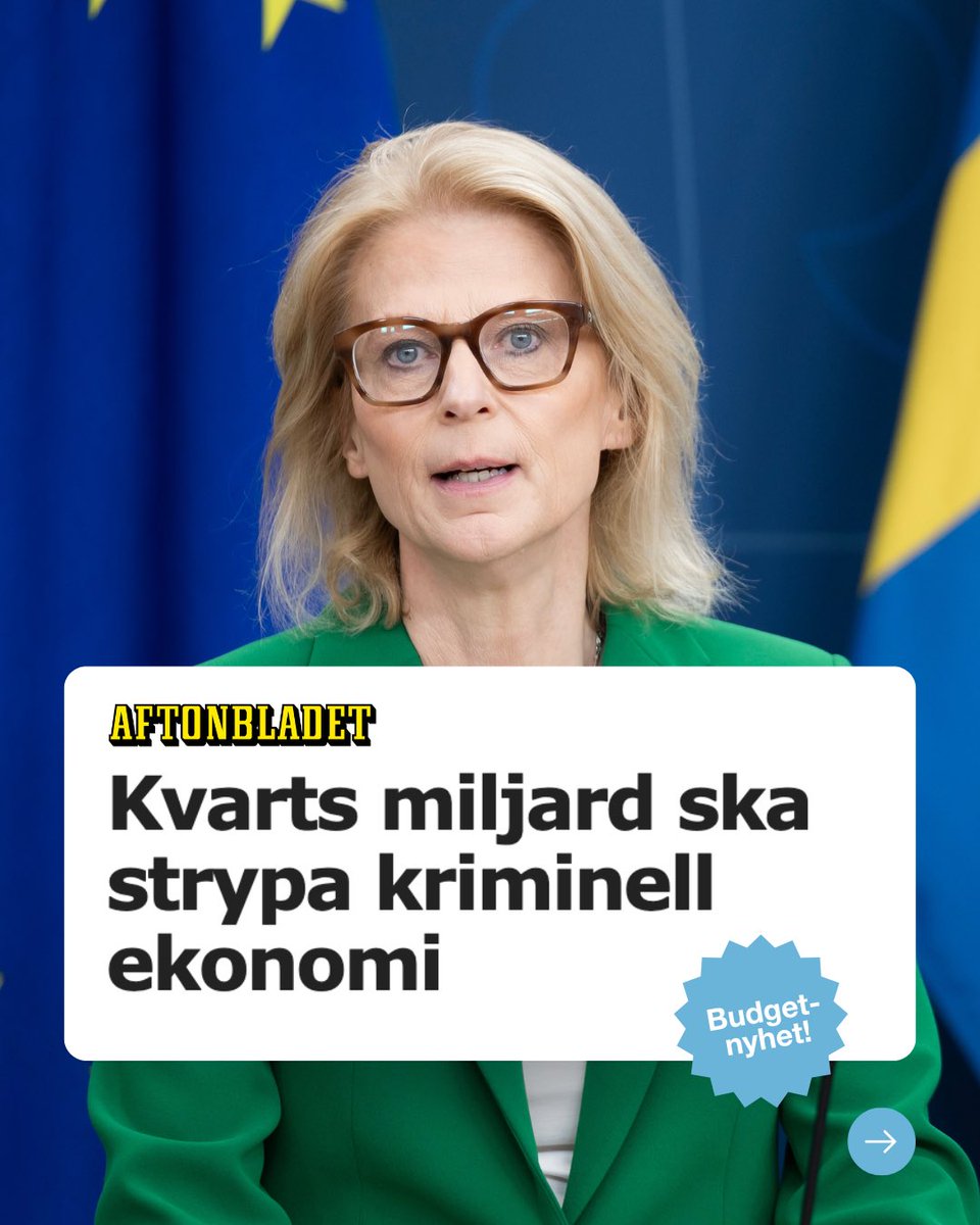 Sverige ska bli ett tryggare och friare land. För att krossa gängen behöver vi därför strypa den kriminella ekonomin.🧵