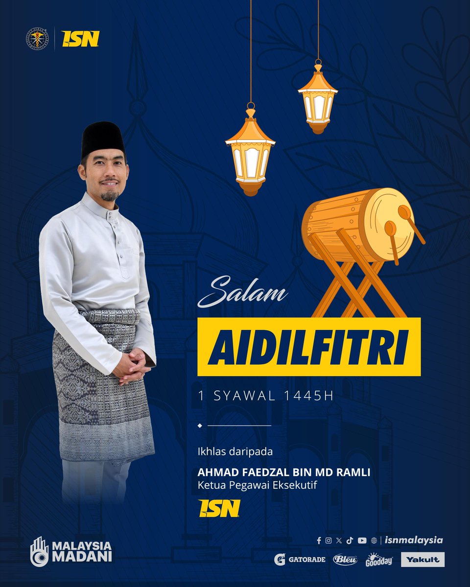 Selamat Hari Raya Aidilfitri, Maaf Zahir dan Batin. #TeamISN #EidMubarak #Syawal2024