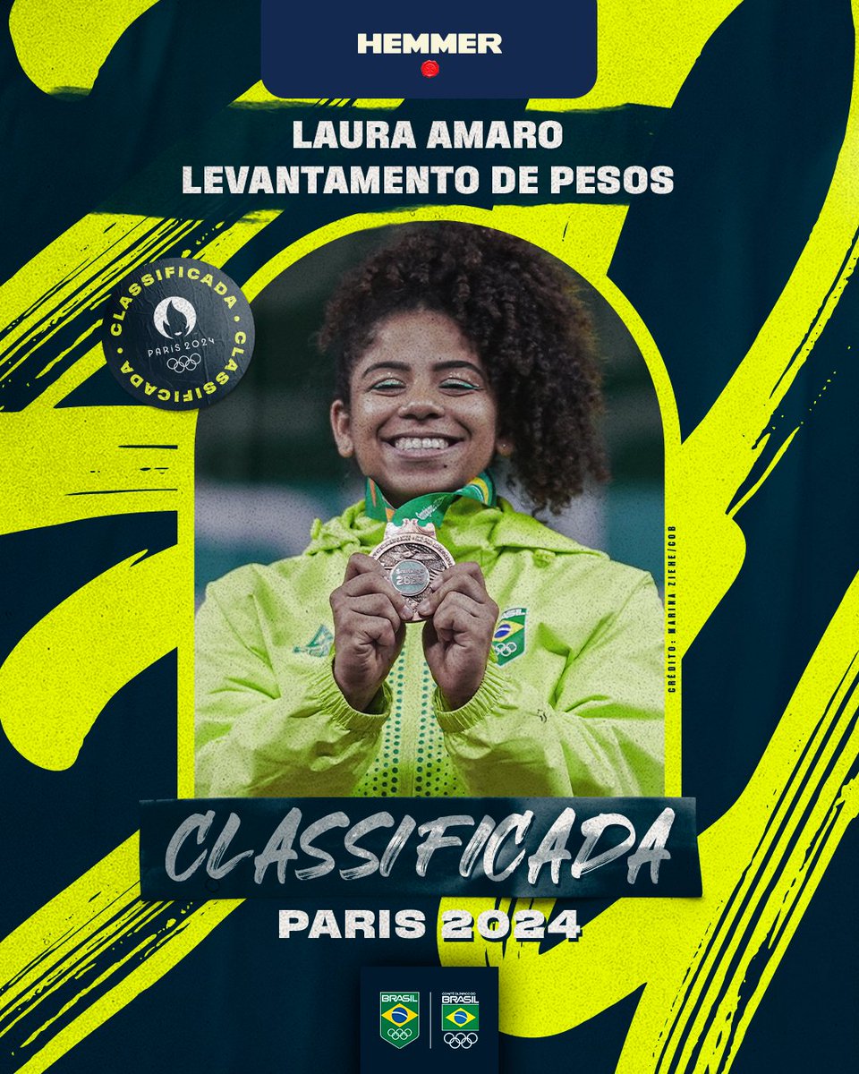 ANOTA AÍ MAIS UMA VAGA! 🚨🇧🇷 Laura Amaro é mais um nome confirmado do Time Brasil para Paris 2024! 🇫🇷 A brasileira carimbou a vaga após somar 253kg na Copa do Mundo da Tailândia e, assim, entrar no Top10 do ranking na categoria até 81kg feminino! 🏋🏽‍♀️ Nosso levantamento de pesos…