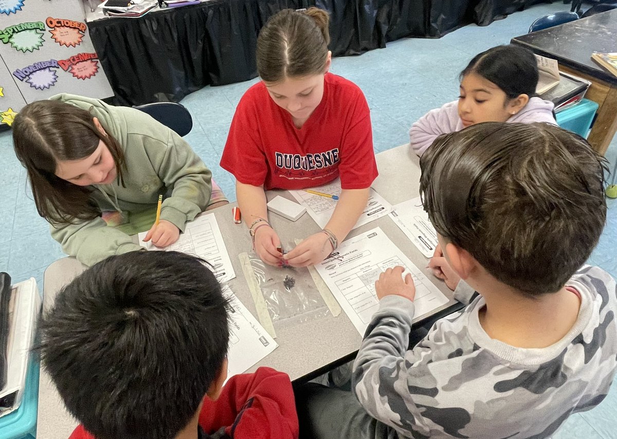 Well HELLO!! It’s been awhile…First up…An investigation on magnetic fields! 🧲 Last month, we learned all about magnets and then discovered magnetic fields using iron filings and different shaped magnets! Super cool…check it out! #KOProud #sciencerocks #handsonlearning