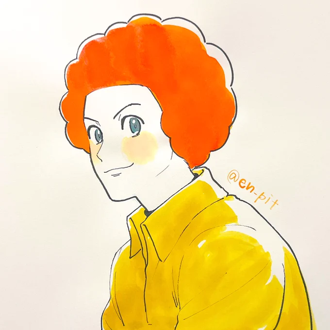 今日もインクで遊びけり 