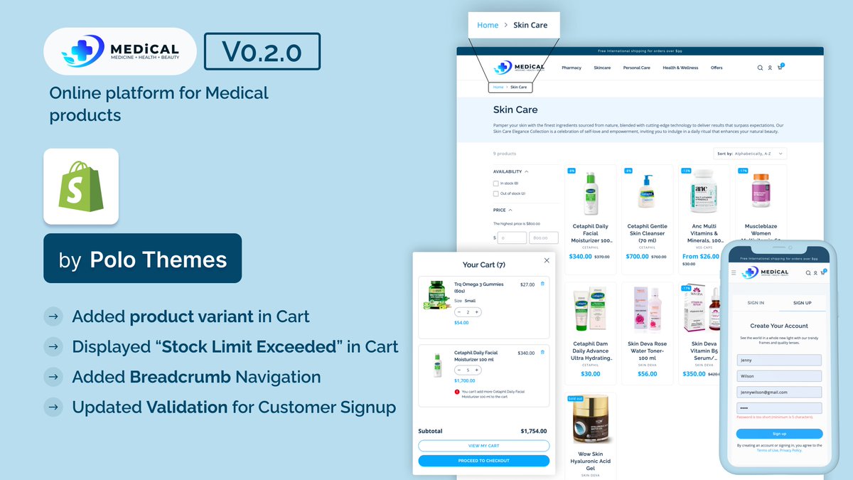 Figma UI and Shopify Themes for E-Commerce tweet media