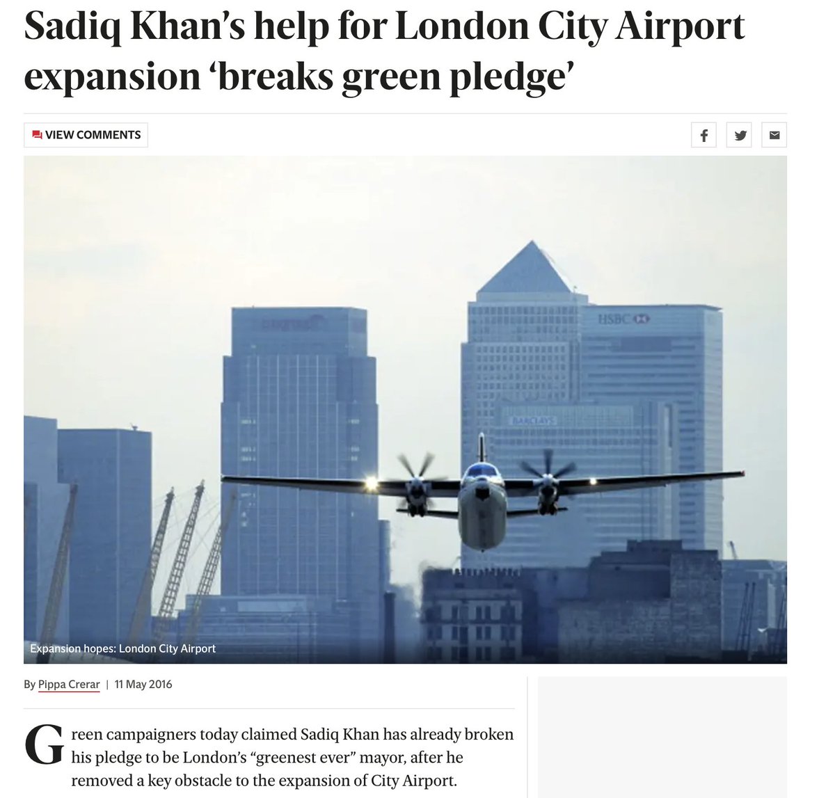 If you want Londoners who care about climate/environment to vote for you, perhaps it's time to stop implementing policies that increase carbon emissions and worsen air quality?