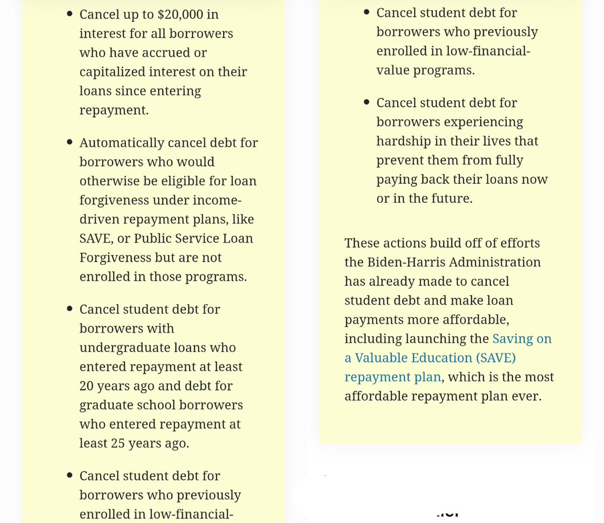 To see if your student loans qualify for forgiveness, go to: studentaid.gov/manage-loans/f…