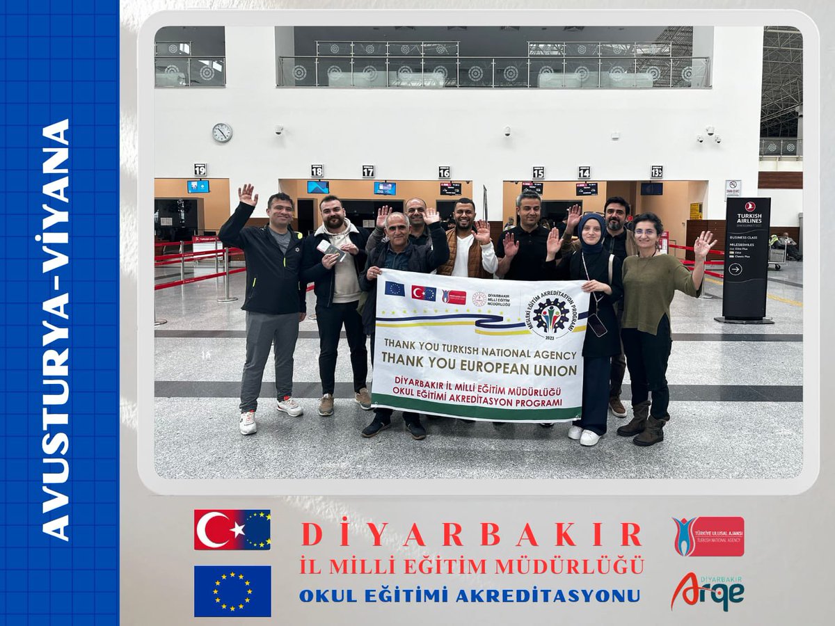 🇹🇷🇪🇺 Erasmus Okul Eğitimi Akreditasyon programı kapsamında 🗓️7-13 Nisan tarihlerinde 9️⃣ öğretmenimiz 👨‍🏫 eğitim faaliyetine katılmak üzere 🇦🇹 Avusturya’nın başkenti Viyana’ya hareket ettiler. @Yusuf__Tekin @aliihsansu_ @Murat4Kucukali @ulusalajans