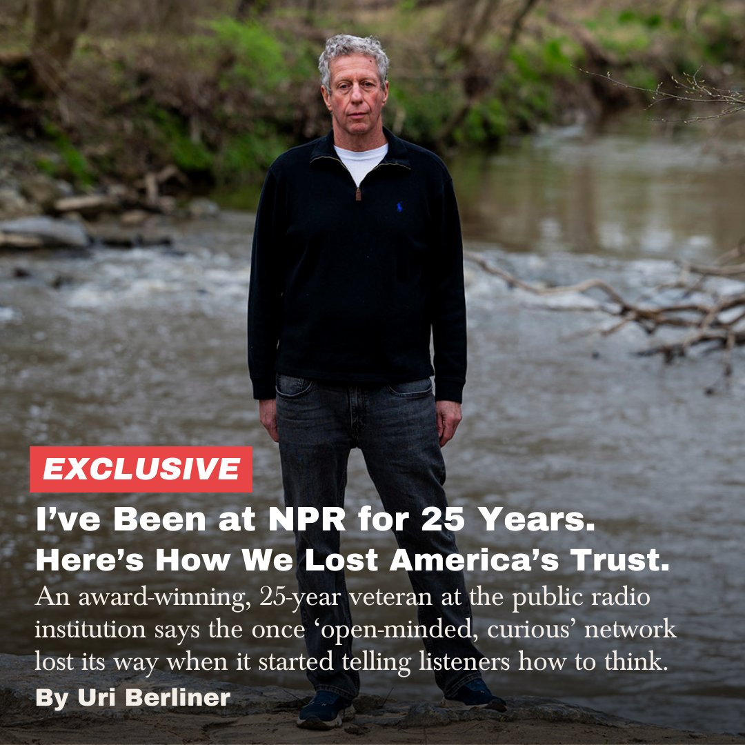 “We could face up to where we’ve gone wrong. News organizations don’t go in for that kind of reckoning. But there’s a good reason for NPR to be the first: we’re the ones with the word ‘public’ in our name.” @uriberliner's hope for a U.S. media institution. thefp.pub/4aJXNk4