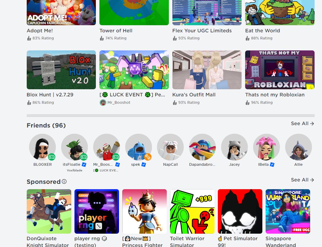 is this a new Roblox layout...?