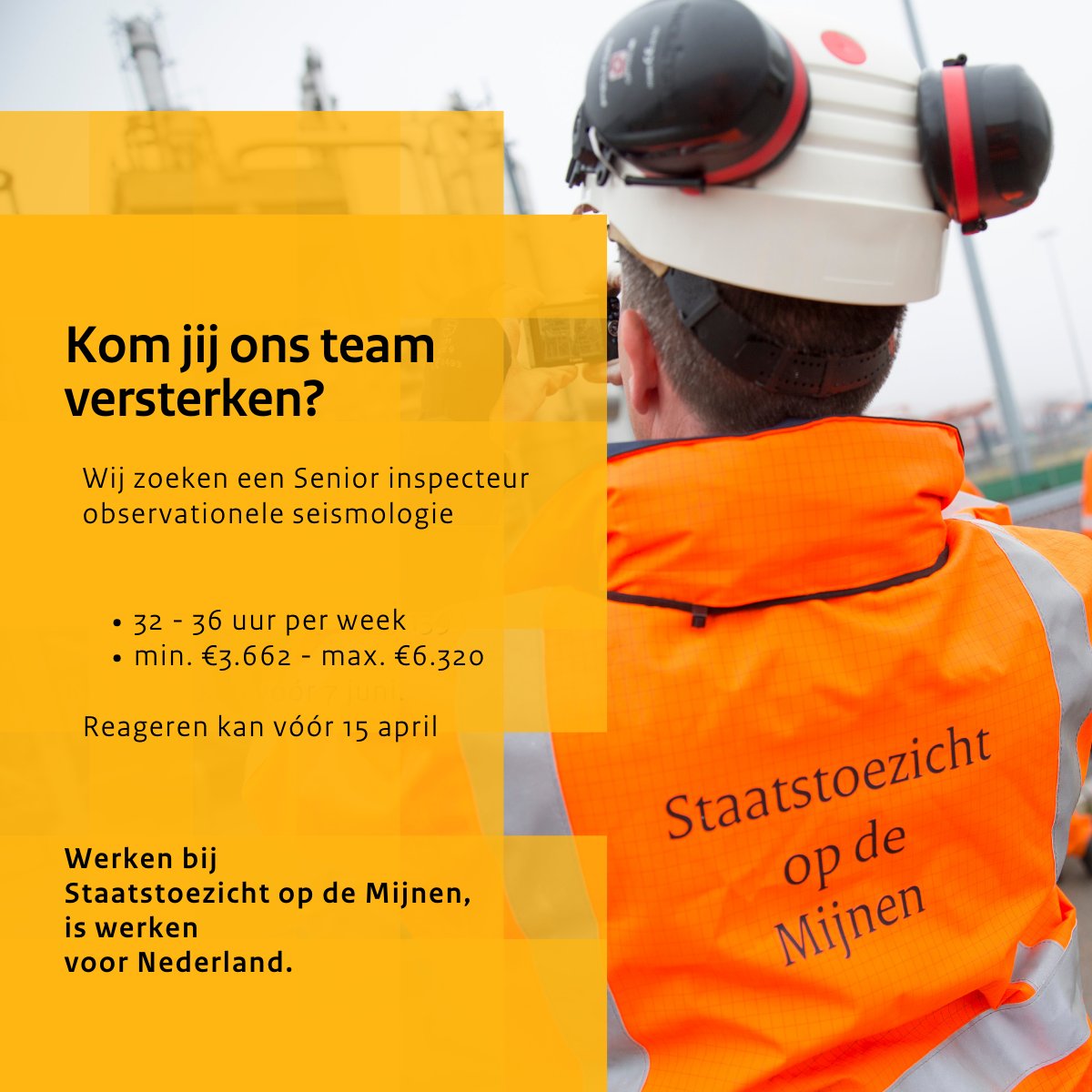 sodmnl's tweet photo. Ben jij een senior inspecteur en heb jij ervaring met seismologie?
Lees snel verder en solliciteer direct 👉 https://t.co/A7WoPpepPT

#hiring #werkenvoornederland #Inspecteur https://t.co/5PChOVyCqL