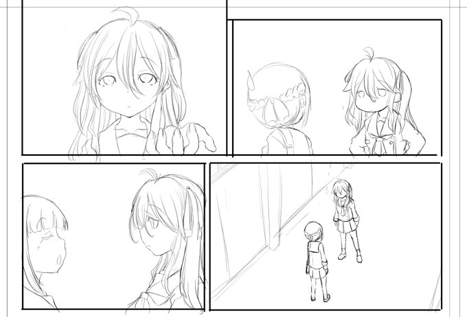 たまには絵を描いてるとこみせなくちゃ・・・ラフだけど・・・ 