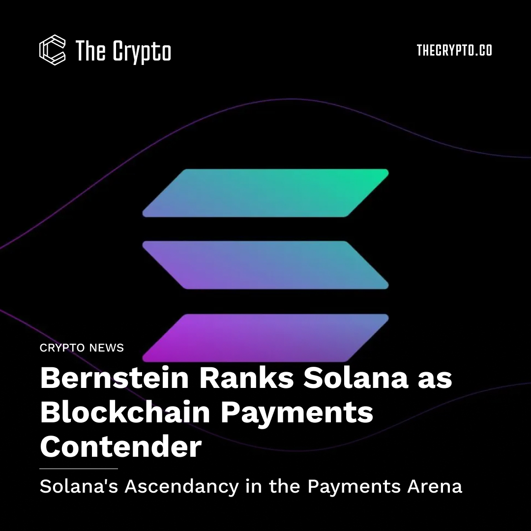 ⚡️<a href="/solana/">Solana</a> might just be the game-changer in the race for blockchain supremacy🚀💡Can this underdog stun the world with its potential for 'hyperscaling' and superior transaction speeds? 👀Intrigued? Dive in to learn more! 🌐💼thecrypto.co/article/bernst…