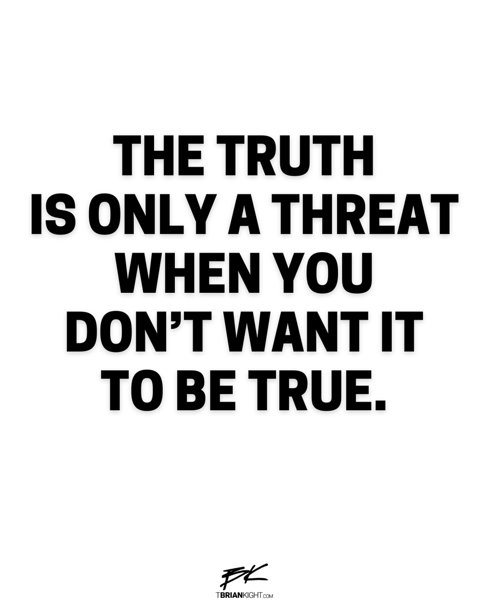 The truth will set you free.