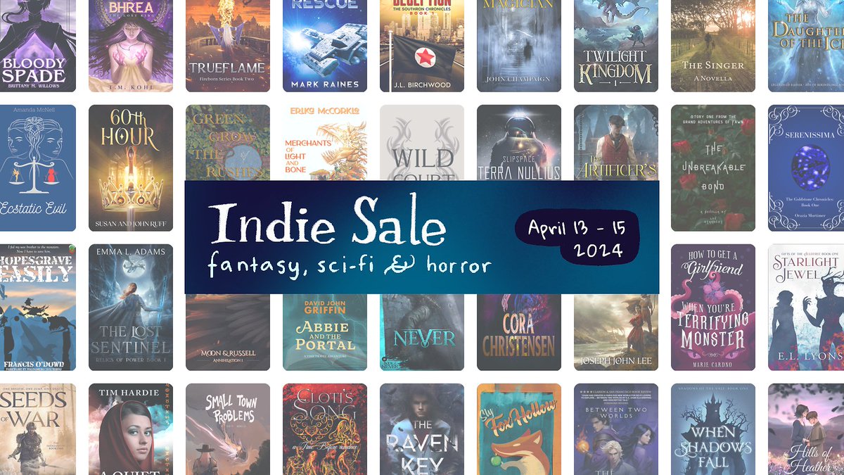 Do you love #indie books, #booktwt? Do you want to get lost in fantastical worlds, or want to go on space adventures? Pick up free and discounted #fantasy and #science fiction books this weekend! indiebook.sale