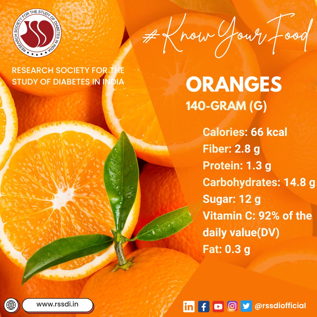 Discover the Nutrient Goldmine in Oranges! Did you know that oranges are bursting with vitamins, minerals, and antioxidants? #KnowYourFood #NutritionFacts #OrangeBenefits #HealthyEating #Orange #RSSDI #fruit #fruits #fruitlover #fruitsandveggies