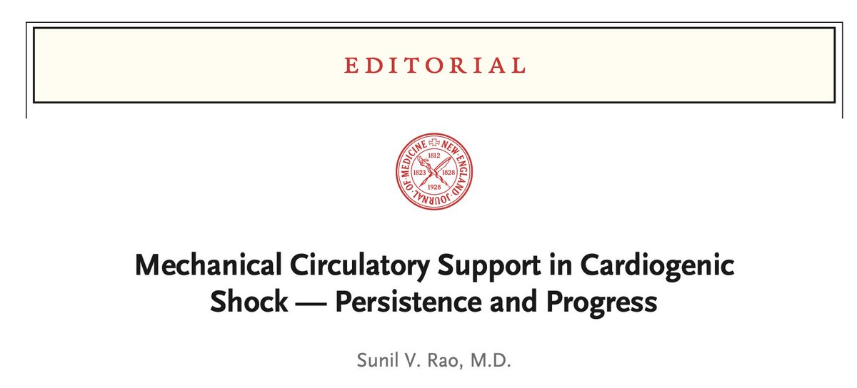 🥸Five points from associated editorial by @SVRaoMD on DanGer Shock: @NEJM 👇👇