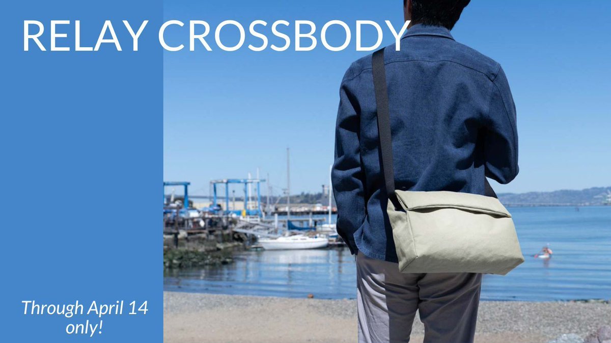 Introducing ~ The RELAY CROSSBODY ~ This #LimitedEdition modern messenger is your ideal #springtime companion. Four color options in new lightweight, water-resistant, & soft #XPac Canvas to match your #style. Available through April 14 only! @SFbags #SandboxSeries #MadeinUSA