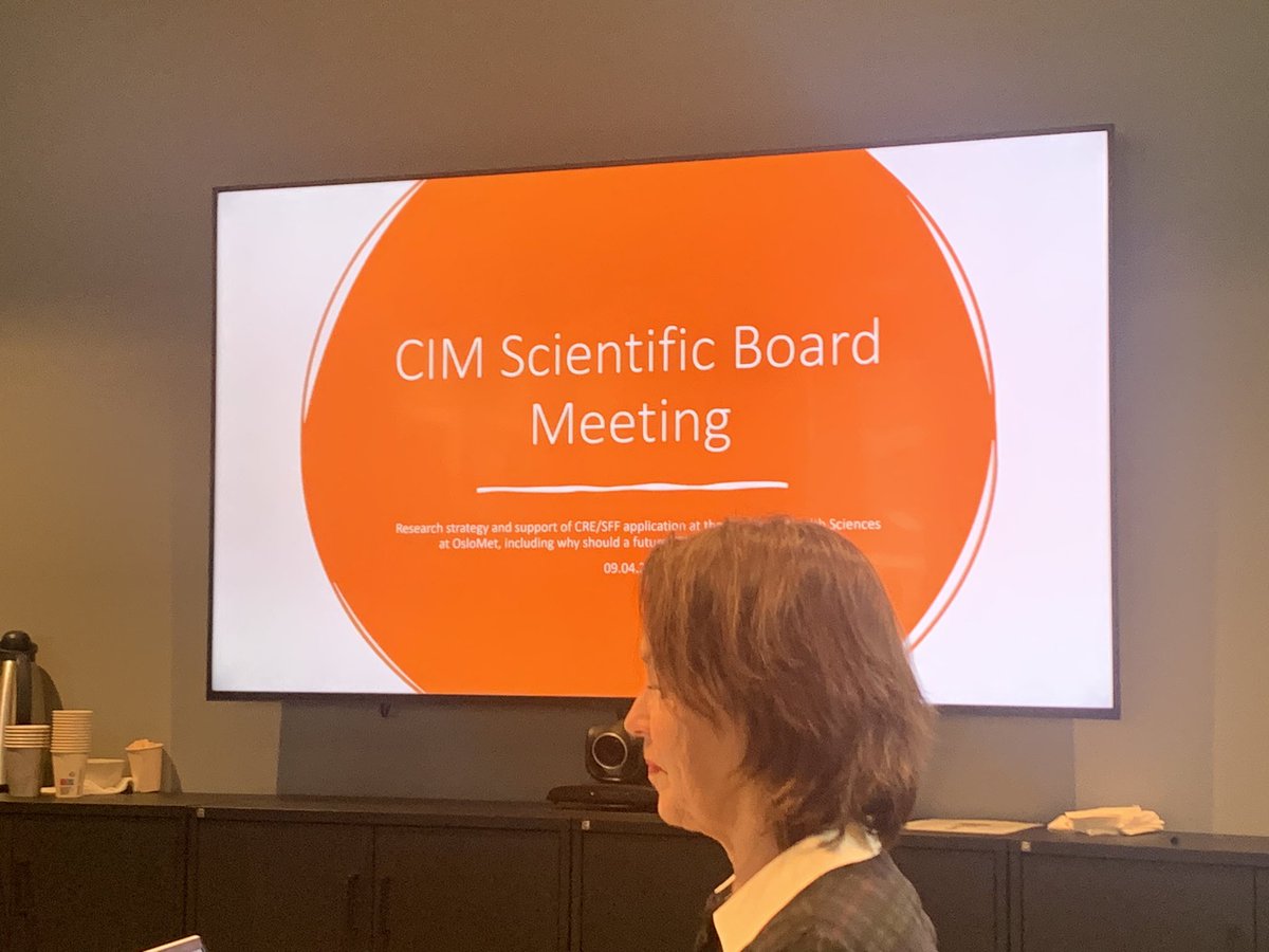 Prof Margreth Grotle leading meeting for International Advisory Board meeting at @OsloMet @CenterforIntel2. How to progress MSK research in Norway and in Scandinavia. @OsteloR and other brilliant people