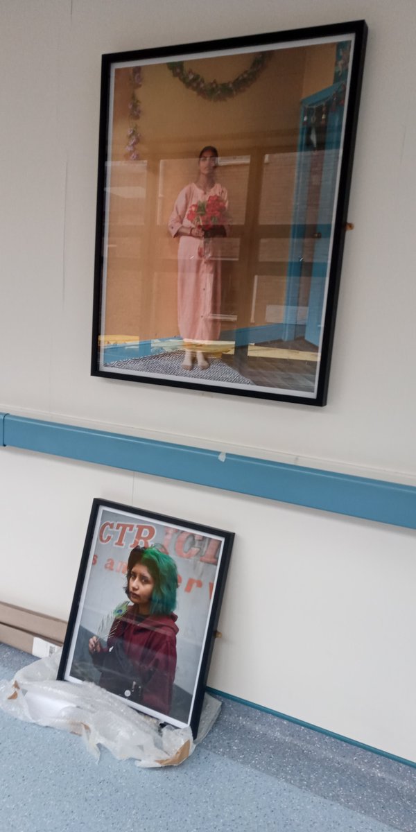 Huge thanks to @KaviPujara for lending @Leic_hospital  his beautiful exhibition This Golden Mile, installed this morning. 
Featuring members of the community in the Belgrave Road/Melton Road area of #Leicester
LRI, Level 0 Balmoral Building