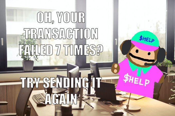 cabalthis's tweet image. Hello solami, we are Solana Customer Service and we are here to $HELP you!

CA:
Eh69i9hMus7NSvkykyG9j16Q34huu7HpaoUZ3pncmyHc
TG:
t.me/SOLcustomerHELP

TXN failed? Send it again.