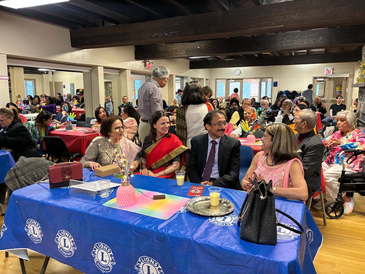 CG was happy to join Toronto Netralaya Lions Club and AWIC for their Holi Celebration. Appreciated their service to the community, including programmes for seniors.