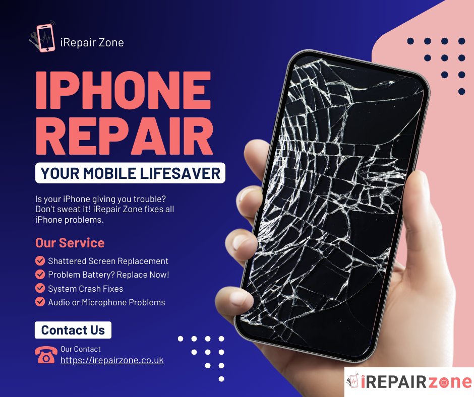 Cracked iPhone Screen Got You Speechless? Speak Up with iRepair Zone! ➡️

Get your voice back (and a clear view!) with screen replacements starting from just £59!
 irepairzone.co.uk/devices-catago…

#irepairzone #iphonerepair #CrackedScreenFix #screenreplacement #shotoniphone15pro #iphonex