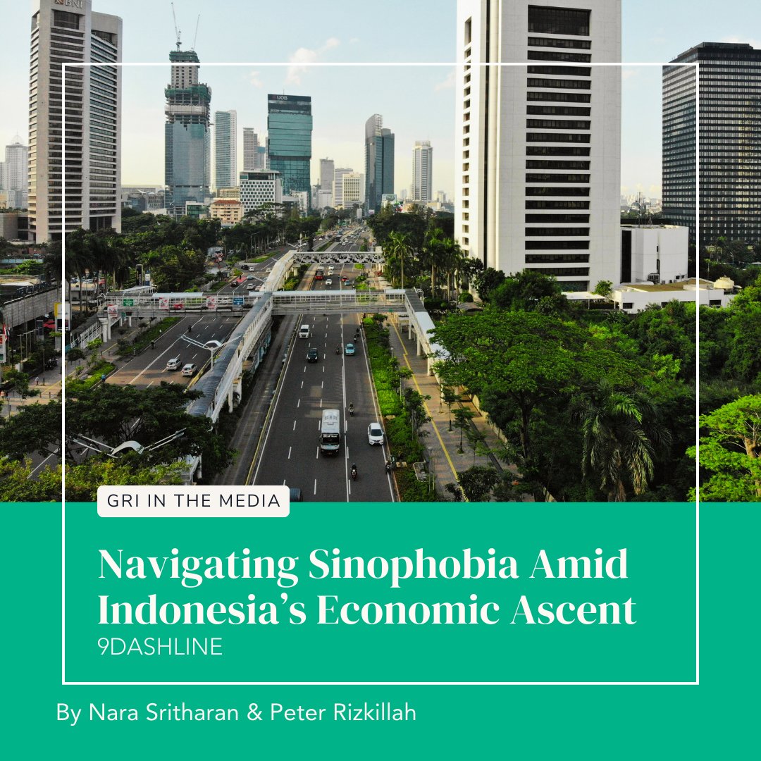 New article out in @9DashLine by GRI postdoc @Nara_Sritharan and W&M student Peter Rizkillah: 'Navigating Sinophobia Amid Indonesia's Economic Ascent'. Read it here: 9dashline.com/article/naviga… @williamandmary @wmnews #GRIinthemedia #wmglobalresearch