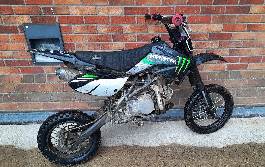 Waterside Neighbourhood Policing Team seized this scrambler yesterday after it was reported to have been driven along footpaths and on the road in Currynierin. orlo.uk/F6FUi