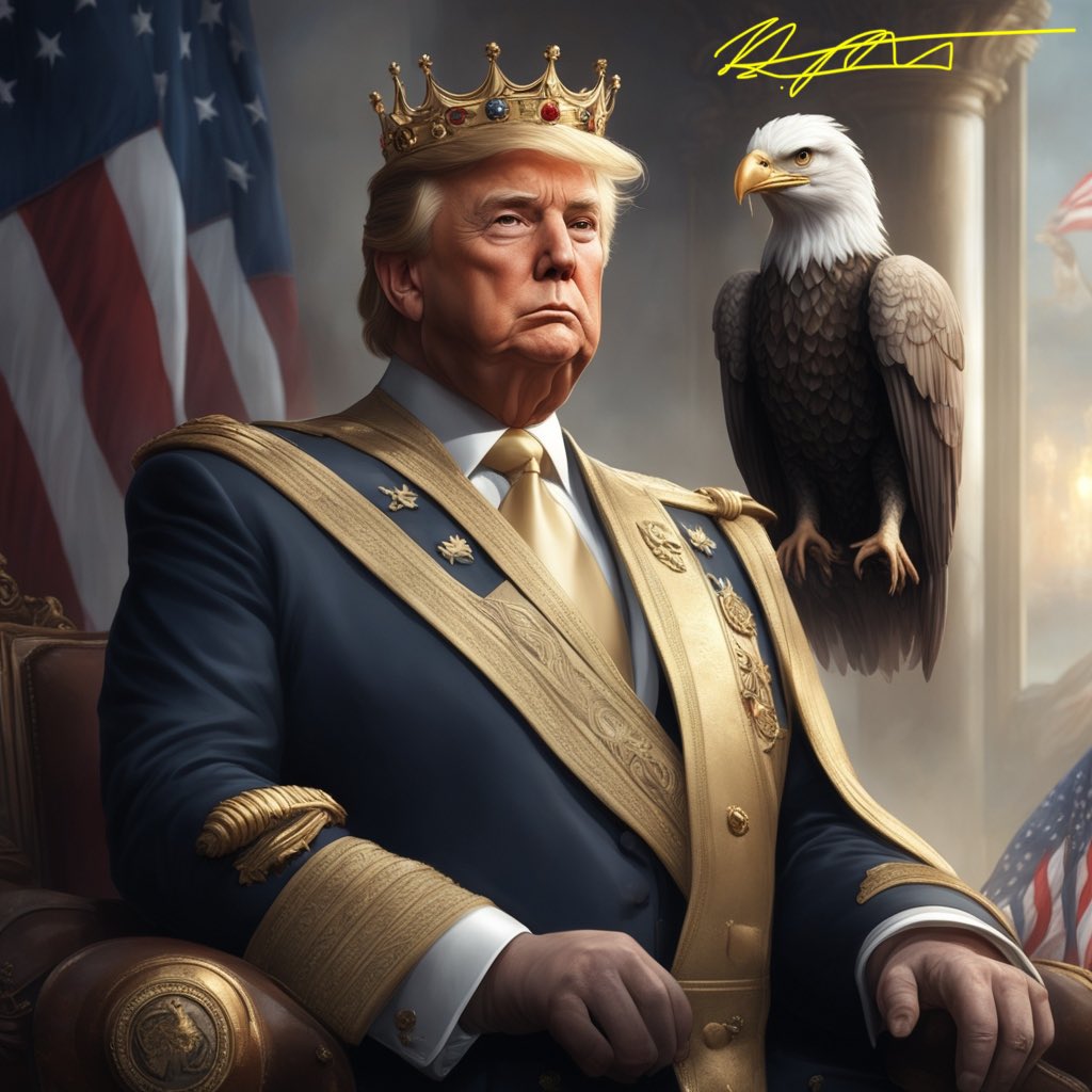 Ok, so in keeping up with tradition of causing liberal meltdowns, I am gonna post this pic with the hashtag #KingTrump. Let’s see the pea brains take the bait.