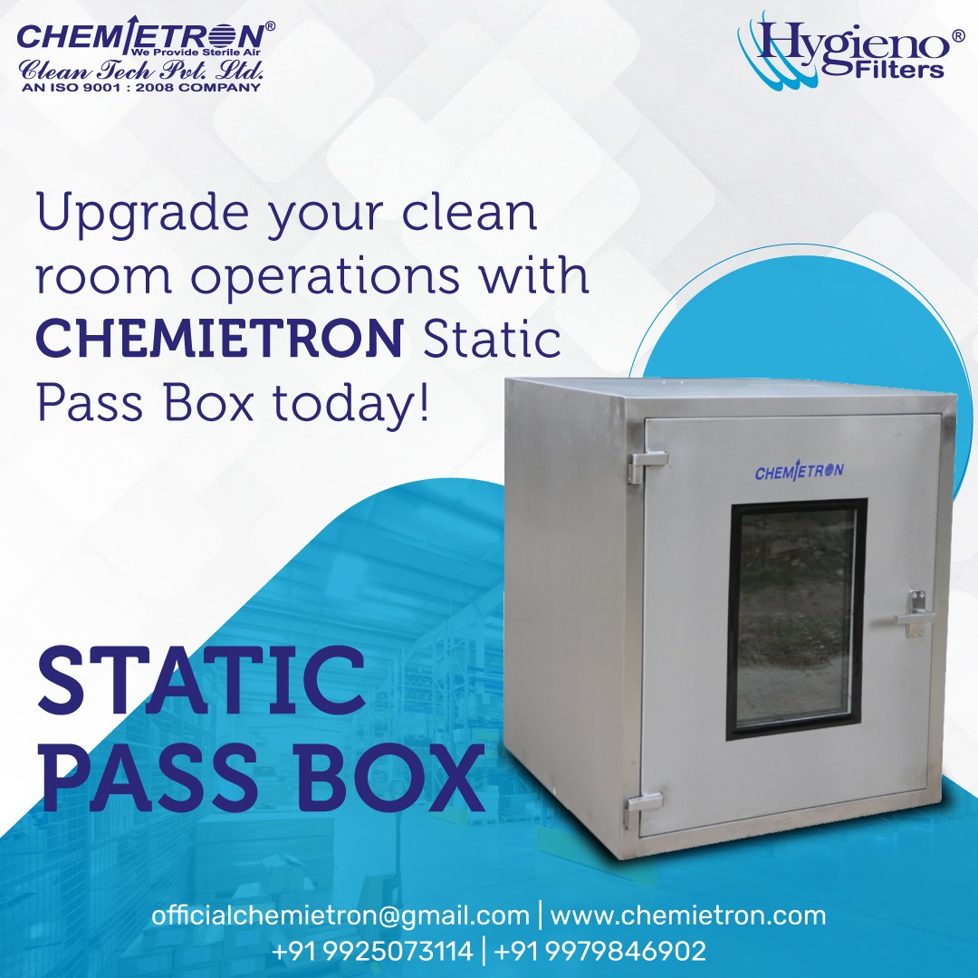 ChemietronClean's tweet image. Upgrade your clean room game with CHEMIETRON&apos;s Static Pass Box! Say goodbye to contaminants and hello to pristine operations. Experience the power of CHEMIETRON technology today!

#chemietroncleantechpvtltd #StaticPassBox #StaticPassBoxmanufacturer #StaticPassBoxsupplierinindia