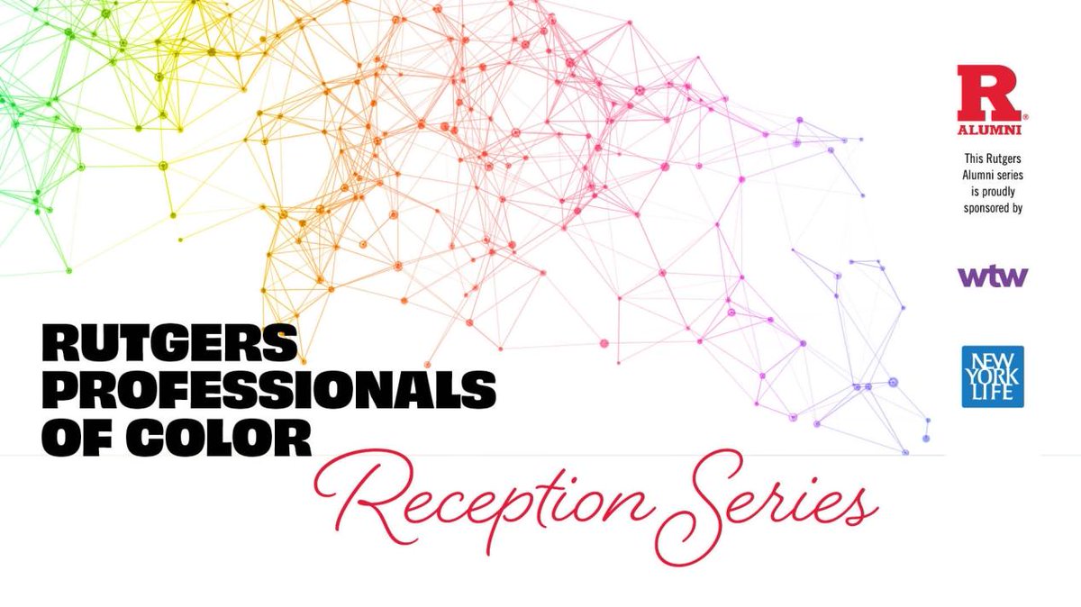 The Rutgers Professionals of Color Reception Series continues! 🏙️ Newark: April 10 at 6 pm 🗽 NYC: May 1 at 6 pm ✉️ RSVP at go.rutgers.edu/ru-series.